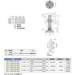 超重量用ステンレス鋼製アジャスター スガツネ(LAMP) アジャスター