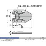 MLC-100-DP5-WT ディスタンスプレート LAMP(スガツネ)