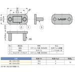 ステンレス鋼製極薄型マグネットキャッチ LAMP(スガツネ)