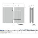 ソフトクロージング機構付ガラスドア用自由蝶番 スガツネ(LAMP