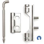 ステンレス鋼製裏蝶番 243-92型 セキュリティクリップ付【本体】 LAMP(スガツネ)
