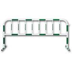 CB-3 カラーパイプバリケード(白/緑反射) トーグ安全工業