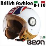 BEON スモールジェットヘルメット B110 British Fasion MAD MAX