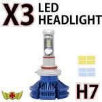 MM13-0047-BL-1 X3 H7 LEDヘッドライト 25W 3000LM 防水 ブルー MAD MAX(マッドマックス)