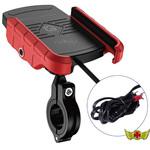 バイク用スマートフォンホルダー 防水 ワイヤレス充電タイプ MAD MAX