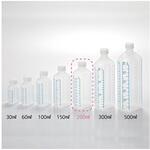 投薬瓶 青目盛 200ml/未滅菌 80本入 アズワン