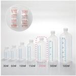 投薬瓶 青目盛 200ml/滅菌 80本入 アズワン