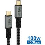 USB4対応100W Type-Cケーブル JTT