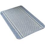 6442 日本製バスマット コットンライン 45×60cm ブルー マルナカ