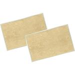 6723 日本製 吸水速乾バスマット コスモトロン クレド 30×50cm ベージュ 2枚入 マルナカ