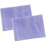 6730 日本製 吸水速乾バスマット コスモトロン クレド 60×90cm パープル 2枚入 マルナカ