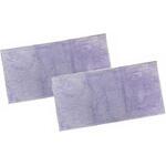 6733 日本製 吸水速乾バスマット コスモトロン クレド 60×120cm パープル 2枚入 マルナカ