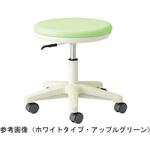 TSMN-W23L SMD2 メディカルスツール・背なし・ミドル・ホワイトタイプ・プラムブルー ノーリツイス