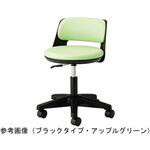 TSMN-B24L SMD2 メディカルスツール・背付き・ミドル・ブラックタイプ・チェリーピンク ノーリツイス