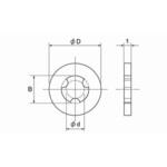 2.3X6X0.8 PTFEW(クミコミヨウM2.6(2.5 大阪魂
