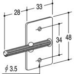 6MP 6Mネジプレート ROYAL(ロイヤル)[建築金物]