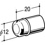 ガラス棚板用Bダボ12 10個入り ROYAL(ロイヤル)