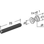 ダボハットワッシャ付ELエンディング M6ZC 10個入り ROYAL(ロイヤル)