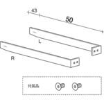 ハングロッド5/22 左右セット ROYAL(ロイヤル)[建築金物]