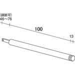フェイスロッド25Φ ポイントヘッド ROYAL(ロイヤル)[建築金物]