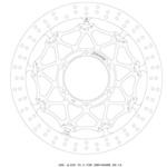 クロスロックディスクローター フロント Φ320 T=5.5 右 GALESPEED(ゲイルスピード)