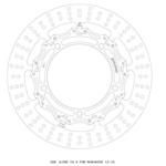 クロスロックディスクローター フロント Φ290 T=4.5 右 GALESPEED(ゲイルスピード)