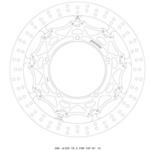 クロスロックディスクローター フロント Φ320 T=5.5 左 GALESPEED(ゲイルスピード)