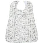 99871 LOr食事用エプロン 花柄パープル カネモ商事