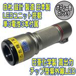 UV-LED365-276CG UVライト 日亜化学製 高出力 チップ型 紫外線LED 電池付き ガンメタ サウスウォーカー