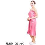 ウォーターシルク ボタン式ガウン ピンク CML