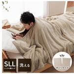 1195700029910 エリク 寝具 毛布 ベージュ 140×260cm イケヒコ・コーポレーション