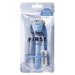 シックファースト シェービング ホルダー 刃付き+替刃1個 オーシャンブルー Schick(シック)