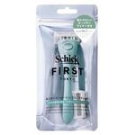 シックファースト シェービング ホルダー 刃付き+替刃1個 ミントグリーン Schick(シック)