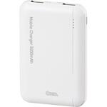 モバイルバッテリー 5000mAh 2.4A 2台同時充電 オーム電機