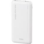 モバイルバッテリー 10000mAh 2.4A出力 2台同時充電 オーム電機