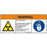 PL警告表示ラベル(ISO/SEMI準拠)│放射から生じる危険：放射性物質/電離放射線│英語(マルチシンボルマーク) SCREENクリエイティブコミュニケーションズ