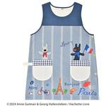 リサとガスパールエプロン Paris ネイビー セントレディス