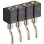 LCP製品 ピンヘッダー / FRL-20(T〇) ソケット(丸ピン)2.00mmピッチ SMT ライトアングル(1列) 接続側Φ0.47mmピントレイ対応可RoHS2対応品 廣杉計器