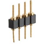 PCT製品 ピンヘッダー / PRS-41(T〇) ピン(丸ピン)2.54mmピッチ ストレート(1列) 接続側Φ0.47mmピン/接続側Φ0.76mmピントレイ対応可RoHS2対応品 廣杉計器