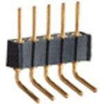 PCT製品 ピンヘッダー / PRR-40(T〇) ピン(丸ピン)2.54mmピッチ ライトアングル(1列/2列) 接続側Φ0.47mmピン/接続側Φ0.76mmピントレイ対応可RoHS2対応品 廣杉計器