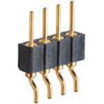 PCT製品 ピンヘッダー / PRL-40(T〇) ピン(丸ピン)2.54mmピッチ SMT(1列) 接続側Φ0.47mmピン/接続側Φ0.76mmピントレイ対応可RoHS2対応品 廣杉計器