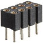 PCT製品 ピンヘッダー / FRS42-F(T〇) ソケット(丸ピン)2.54mmピッチ ストレート(2列) 接続側Φ0.47mmピン/接続側Φ0.76mmピントレイ対応可RoHS2対応品 廣杉計器