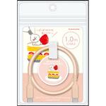 シリコンケーブルC to C 1.0m お菓子などうぶつ工房いぬ 多摩電子