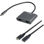 USB Type-C to HDMI 分配器 (複製/拡張) (1.5m延長ケーブル付き) Vodaview