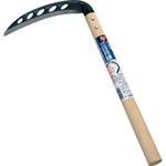 02120 (鋼付)穴あき三日月鎌(丸型)180mm 浅野木工所