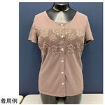 前開き胸レースカップ付きフレンチ ブラウン L クライム