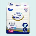 介護用テープ止め紙おむつ 600cc吸収量 Lサイズ 30枚入×4袋セット つばさ