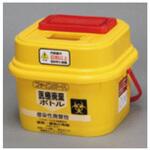 医療廃棄ボトル 角型 スライドロックタイプ 3L 1ケース 8個入 トップ