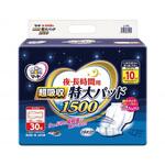 1010324 夜.長時間用 特大パッド超吸収1500 ケース 1箱 30枚×4袋入 東陽特紙