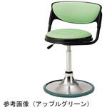 患者用チェア Φ410ラバープロテクタ付き円盤脚 背クッション付き・耐アルコール・耐次亜塩素酸対応レザー・シトラスイエロー ノーリツイス